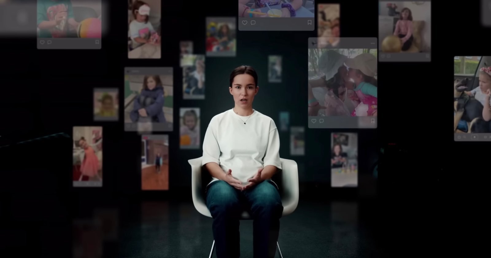 Terrifying ad shows how a child's image can be manipulated and deepfaked by AI.