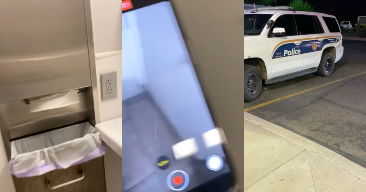 TIkTokHiddenBathroomPhone A Woman Found an iPhone Secretly Filming Her in a Bathrooms Paper Towel Dispenser