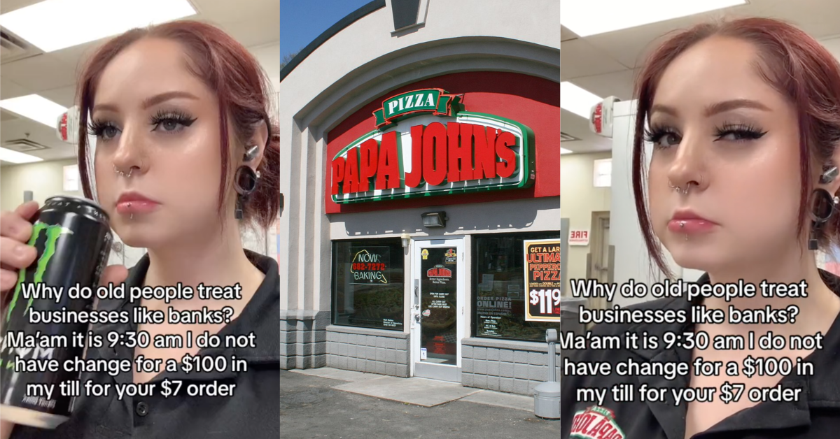 TikTokPapaJohnsBank A Papa Johns Employee Called Out Customers for Trying to Use the Business Like Its a Bank